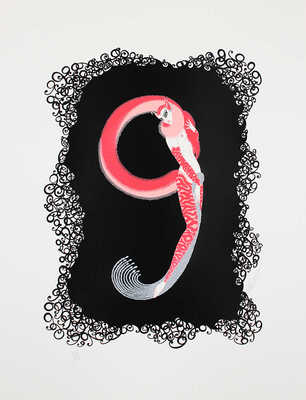 Эрте (Тыртов Роман Петрович). «Цифра 9» из серии «Цифры»